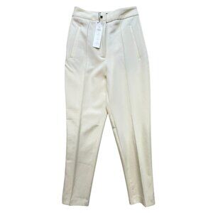 Zara Womens Trousers Size XS Cream Career Office
